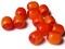 12 12mm x 10mm Red and Orange Vintage Lucite Barrel Beads Two Tone Plastic Beads